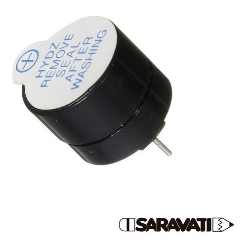 Kit 5 X Buzzer 12mm 3v Ativo Contínuo