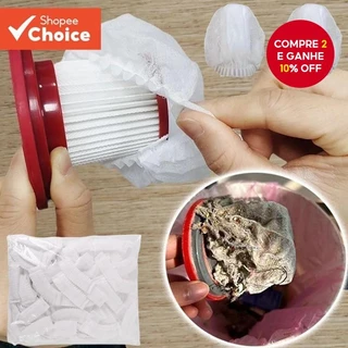 100 Unidades/Pacote Sacos De Malha Não Tecido Descartáveis Convenientes Capas De Filtro De Aspirador De Pó Portátil Para