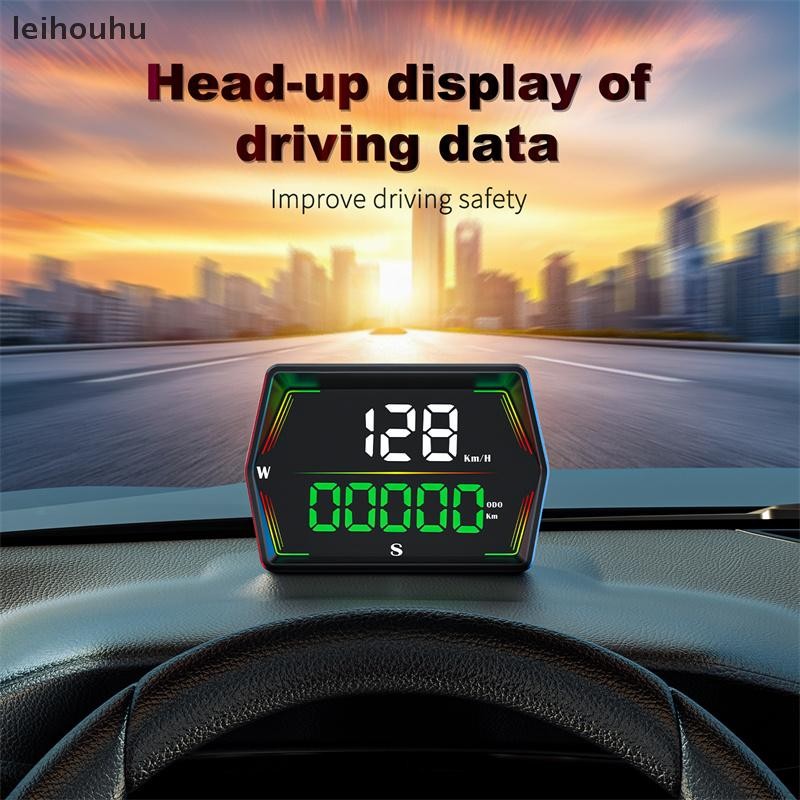 HUD Head Up Display Fozriybefy Con GPS, Inclinometro, Bussola, Tachimetro, Allarme Velocità, Per Auto, Camper, SUV