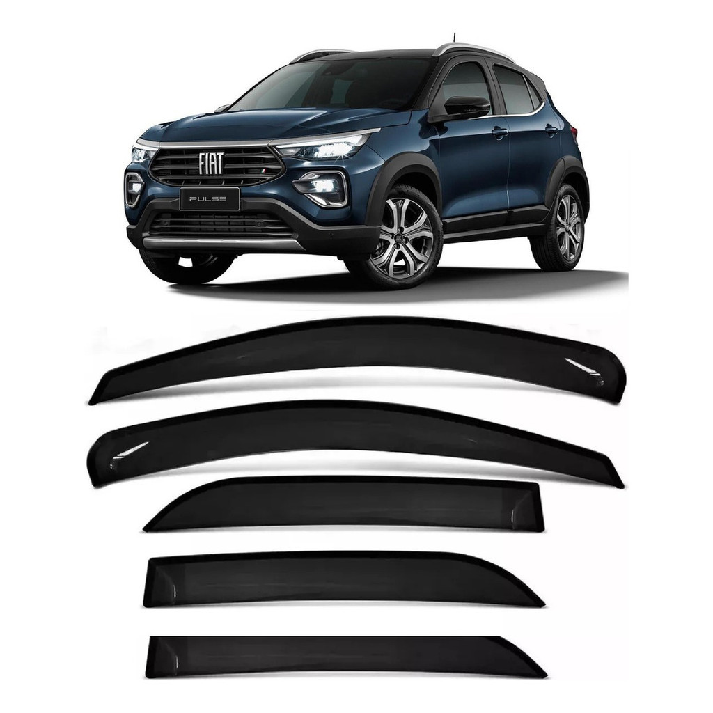 Calha Defletor Chuva Fume Fiat Pulse 2022 2023 2024 2025 | Shopee Brasil