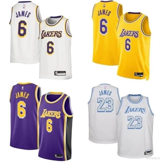 Novo 2022 NBA Jersey Los Angeles Lakers No . 6 James Classic Sports Vest Edição Comemorativa Plus Tamanho