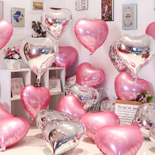 Kit 5/ Kit 10/ Kit 20 Balão de Coração de 40 cm -18 polegadas
