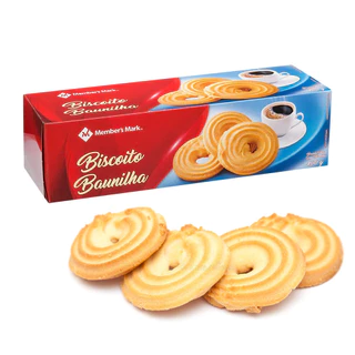Biscoito De Baunilha Alemã Pacote De Bolacha 400g