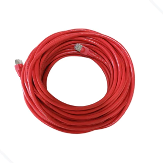 Cabo De Rede Patch Cord Cat6 20metros 20m Cat6 Vermelho Giga