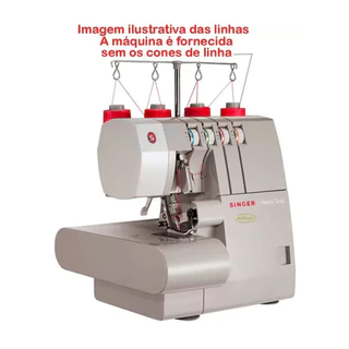 Máquina de Costura Ultralock Singer Heavy Duty 14HD854 Super Rápida Portátil