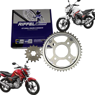 Kit Relação Tração Transmissão Cg Titan Fan 160 2016 217 218 2019 Original Riffel