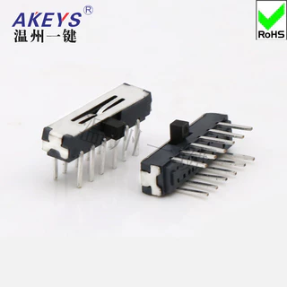 10pcs MSK-42D01 Interruptor De Comutação Pequeno De 12 Pinos 2-Posições-09 Horizontal Lateral Micro Ação Mini Acessório