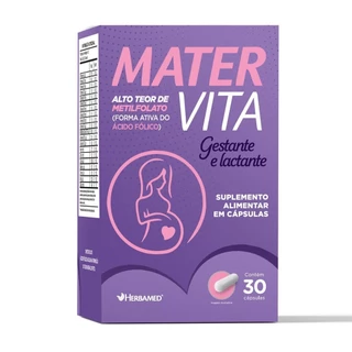 Mater Vita 500mg 30 Cápsulas Para Gestante E Lactante Herbamed Mater Vita 500mg 30 Cápsulas Para Gestante E Lactante Herbamed