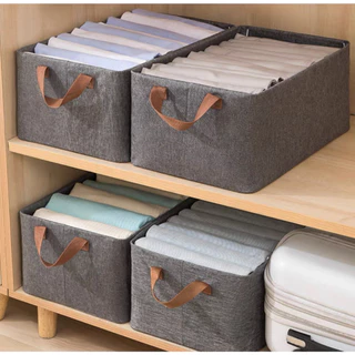 Kit 4 Caixa De Armazenamento De Roupas Arrumados Grade Para Íntimas E Calças