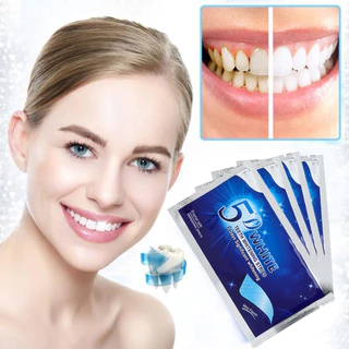 3D/5D/9D adesivos para dentes brancos deslumbrantes 7 pares de adesivos para dentes bonitos para remover o amarelo e clarear os dentes adesivos para dentes brancos Whitening tooth paste