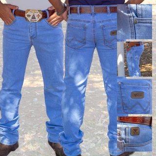 Calça Jeans Tradicional Masculina adulta com Elastano Lavagem Super Stone W-12X
