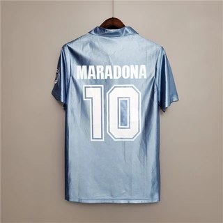 Retro naples camisa 1990 1991 homem maradona futebol camisa ZXMG