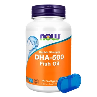 DHA-500 Now Foods 250Epa Óleo Peixe 90Soft + Porta Cápsulas