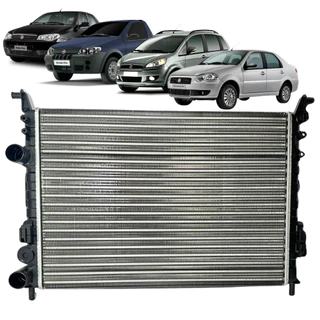 Radiador Rhino Fiat Palio Siena Strada 2002 2004 2006 2008 2011