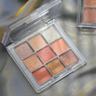 Mini disco de sombra de 9 cores com lantejoulas peroladas foscas