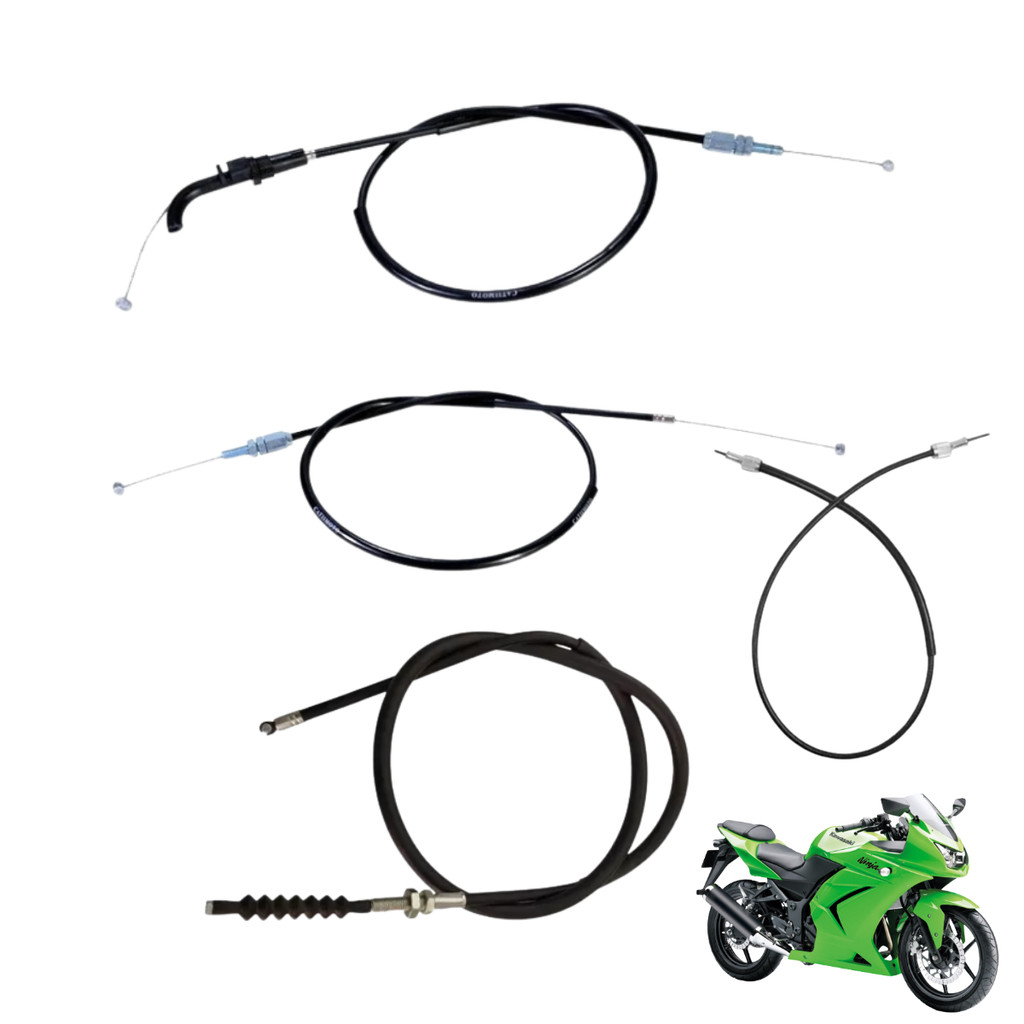 Cable De Acelerador Push Para Kawasaki Ninja ZX-6R (ZX636C) 2005-2006 – Maple Motorcycle, Acero Inoxidable
