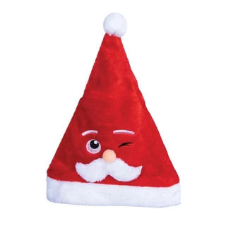Gorro Rosto Papai Noel em Veludo e Poliéster 1PC 28x38cm Natal em Oferta na Shopee