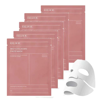 1/4 Pçs Bio Colágeno Máscara Facial Encolher Poros Hidratação Profunda Noturna Hidratante Refrescante Brilho Rosto Cuidados Com A Pele