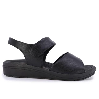 SANDALIA USAFLEX SALTO ANABELA COURO REF AK0501 em Oferta na Shopee