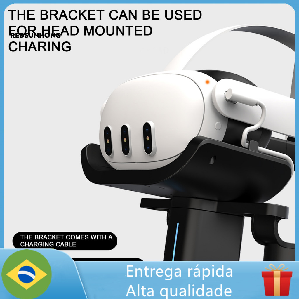 Rgb Charging Stand Vr Headset with Game Controller Holder for Meta ...