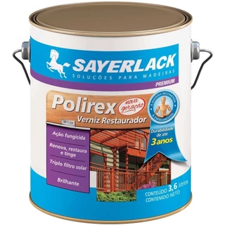 Verniz Polirex Sayerlack Brilhante Mogno 3,6L em Oferta na Shopee