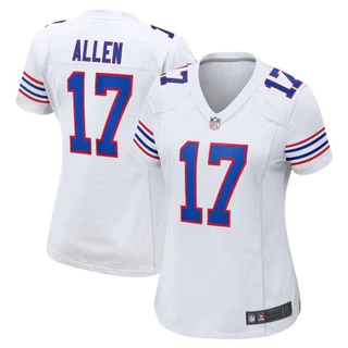 Buffalo Bills Buffalo Bills Rugby Uniformes 17 Josh Allen Camisa Esportes femininos