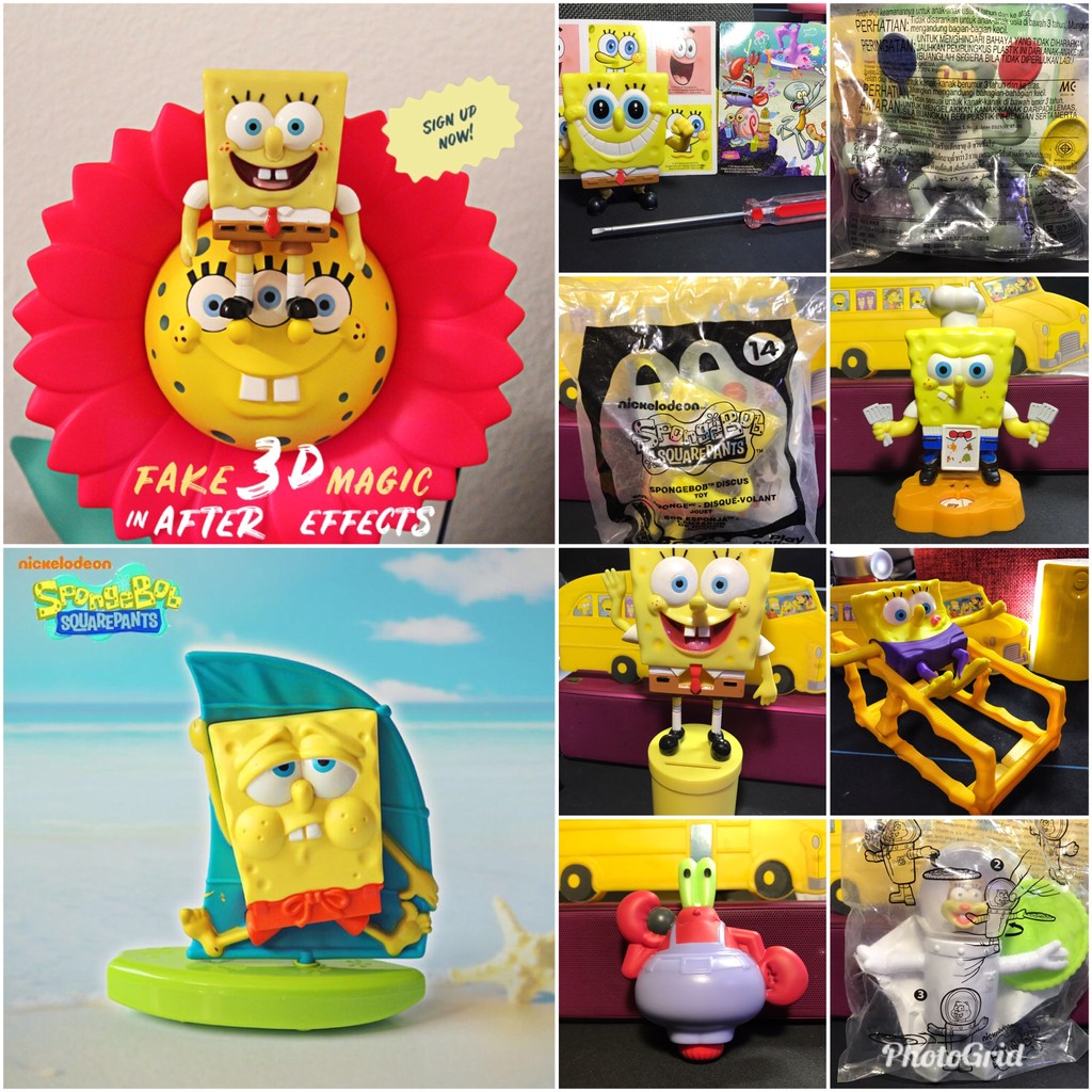 Mcdonald's Burger King Kentucky Bob Esponja Calça Quadrada Torta Grande