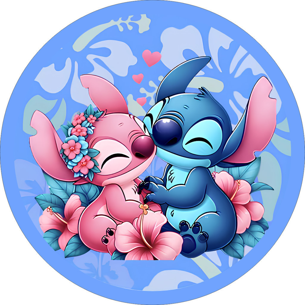 kit 70 adesivos personalizados Redondo Stitch e Angel PRONTA ENTREGA ...