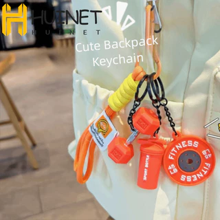 Chaveiro De Halteres De Simulação HUINET , Placas De Barra De Kettlebell De Copos De Água , Destacável