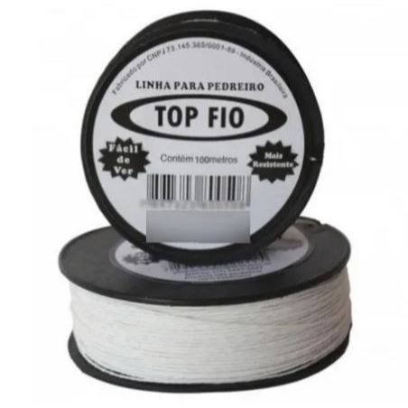 Linha De Pedreiro Nylon Top Fio Trançado Rolo C/ 50 E 100 Metros