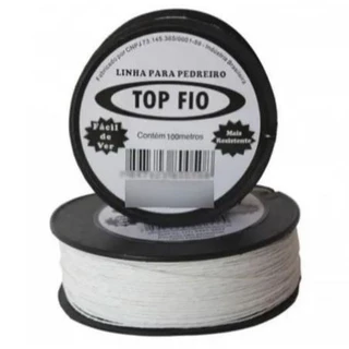 Linha De Pedreiro Nylon Top Fio Trançado Rolo C/ 50 E 100 Metros