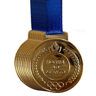 Conjunto 150 Medalhas Honra ao Mérito Premiação 29mm Ou/Pr/B