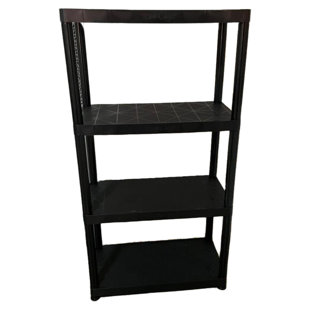 Prateleira Sapateira Multiuso 4 Andares 70x35x134cm Topplast Com Pezinhos Suporta Até 80kg