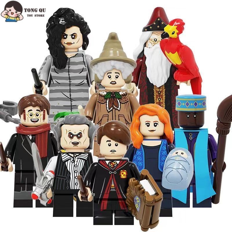 Harry Potter Minifigures Dumbledore Longbottom Building Block Dolls Modelos Colecionáveis Brinquedos De Aniversário