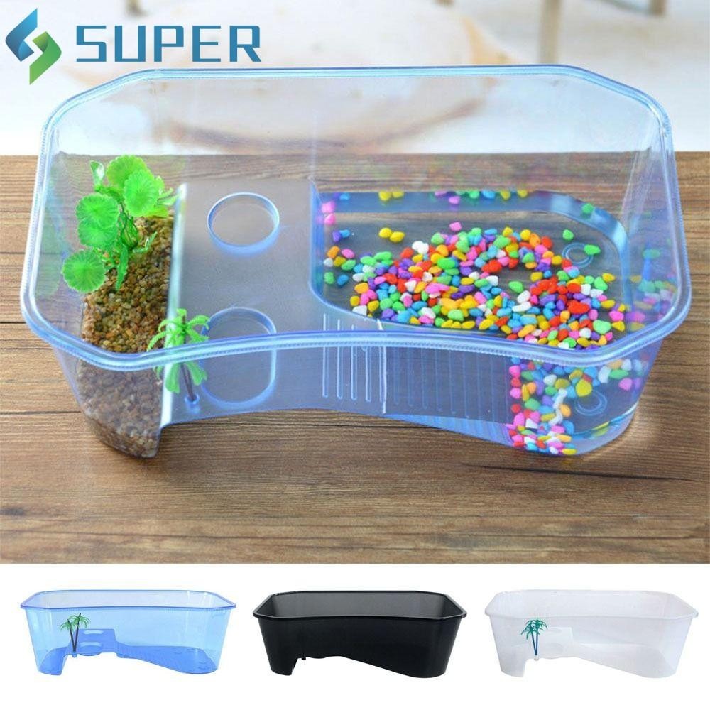 SUPER Tartaruga Vivarium Box , Basking Ramp Water Land De Uso Duplo ...