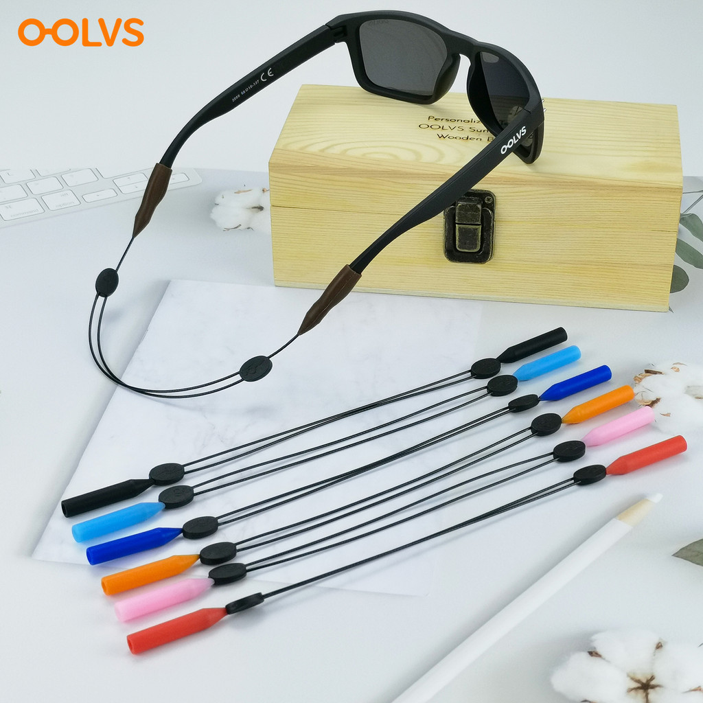 Óculos Coloridos Retráteis Antiderrapantes Corda , Esportivos Corrente Fixa Antiderrapante , Adequados Para Adultos Faixa De Comprimento : 23-35CM