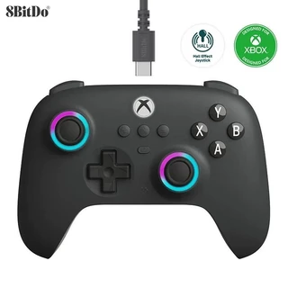 8BitDo Ultimate C Controlador De Jogos Com Fio Para Xbox , RGB Lighting Fire Ring E Joysticks De Efeito Hall , Windows 10/11