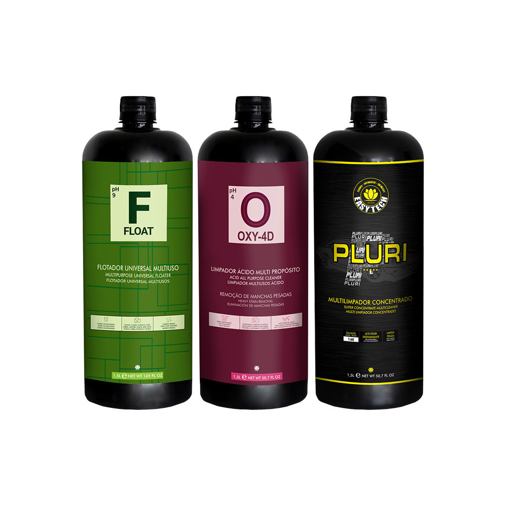 Kit Higienização Limpeza Estofado 1,5L Oxy-4D Pluri E Float | Shopee Brasil