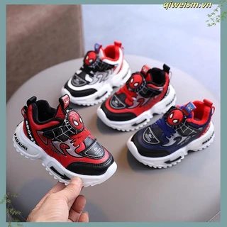 Sapatos Infantis Spiderman para Crianças Tênis de Solo Macio para Crianças Adequados para Crianças de 1-6 anos