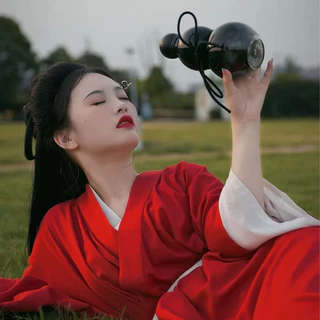 Estoque Pronto para Embarque Gratuito Garrafa de Água de Cabaça Desfrute da Garrafa de Água de Cabaça Jianghu Feel Copo Acompanhante de 800ml Estilo Retro de Presente Criativo