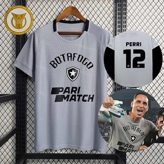 2023-2024 Botafogo Football Camisa Goleiro Cinzento Personalizada