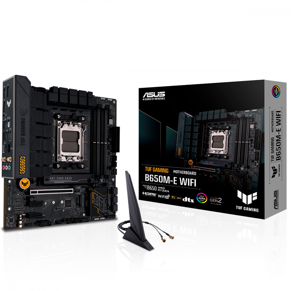 Placa Mãe Asus TUF Gaming Para AMD AM5 B650M-E Wifi 4xDDR5 mATX