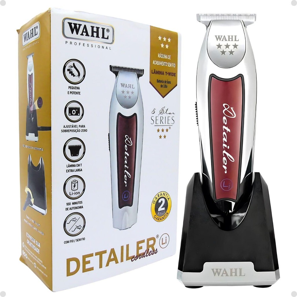 Imagem do produto Wahl 5 Star Series Detailer Cordless Li Máquina de Acabamento Bivolt