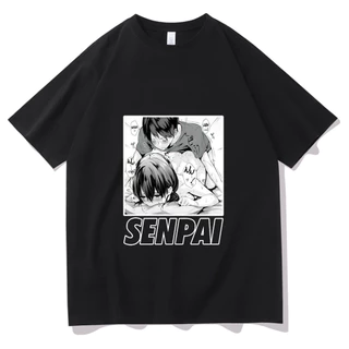 Moda Hentai Waifu Senpai Ahegao Otaku Vaporwave Impresso Engraçado Estoque Pronto Para O Verão Giro Rodada Coreana