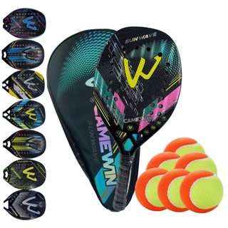 01 Raquete Beach Tennis Carbono 3k C/ tratamento + 06 bolas em Oferta na Shopee