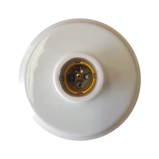 Plafon Plástico Foxlux Bocal Porcelana E27 em Oferta na Shopee