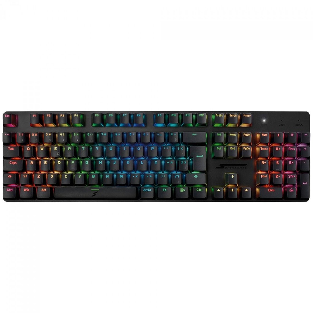 Teclado Gamer SuperFrame Origins, RGB, Switch Brown, ABNT2, USB, Preto, SF-KB-ORBRFSBRUAB