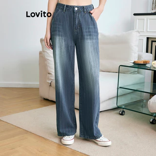 Lovito Jeans Casual Plain Cat