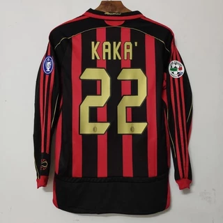 22#Kaka Camisa retrô AC Milan 2006-2007 Camisa de futebol personalizada