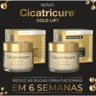 Cicatricure Creme Antissinais Facial Gold Lift Noturno + Creme Diurno Fps30 50g Cada